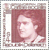 [The 100th Anniversary of the Birth of Dr. Hildegard Burjan, type AVV]