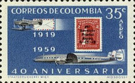 [The 40th Anniversary of Colombian "AVIANCA" Airmail Services, type ZJ]