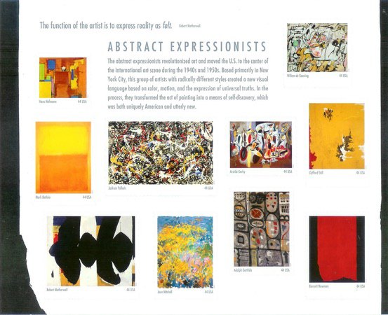 [Paintings - Abstract Impressionists. Self Adhesive Stamps, type ]
