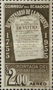 [Airmail - The 200th Anniversary of Printing in Ecuador, type AFQ]