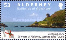 [The 25th Anniversary of the First Alderney Stamp, type LX]