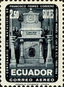 [Airmail - The 100th Anniversary of the Birth of Francisco Febres Cordero, 1854-1910, type ADG]