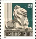 [New York Public Library Lion - Coil Stamp (10 cents), type EHS]