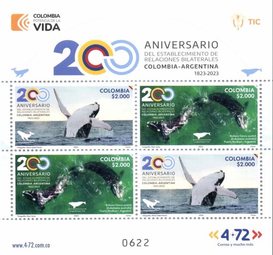 [The 200th Anniversary of Diplomatic Relations with Argentina - Whales, type ]