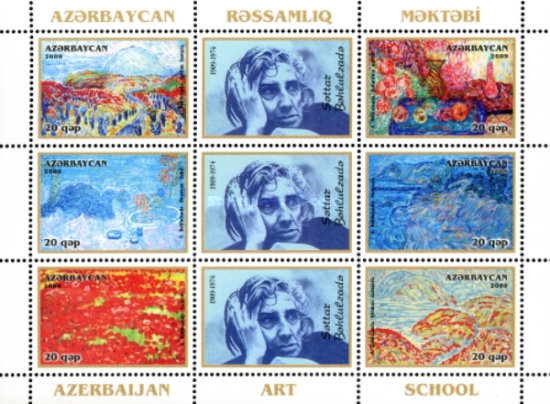 [Paintings by Sattar Bakhulzadeh - Azerbaijan Art School, type ]