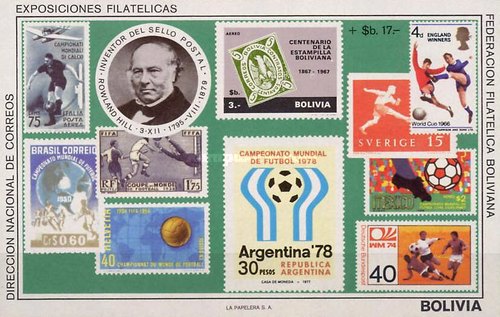 [Airmail - The 100th Anniversary of the Death of Rowland Hill & Football World Cup - Argentina '78, type XGC]