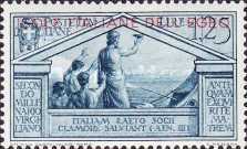 [Italian Stamps No 316-324 in Different Colors Overprinted "ISOLE ITALIANE DELL'EGEO", type P]