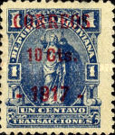 [Revenue Stamp Surcharged, type XXT2]