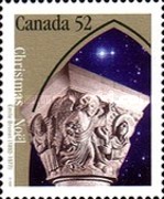 [Christmas - Sculptured Capitals from Ste.Anne-de-Beaupre Basilica, type BCE]