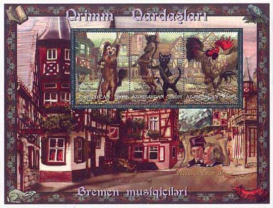 ["The Town Band of Bremen" by the Brothers Grimm, type ]