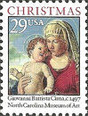 [Christmas Stamps - Madonna and Child - By Giovanni Battista Cima, type CFJ]