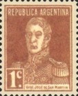 [Definitive Issues - General San Martin, with Period after Value, type CU1]