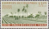 [Airmail - The 50th Anniversary of Valle del Cauca, type ABK]