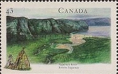 [Canadian Rivers - Imperforated Top or Bottom, type AXV]