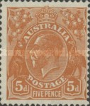 [King George V - New Watermark, type B47]