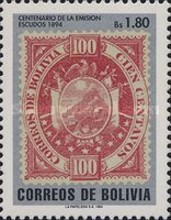 [Stamps on Stamps - The 100th Anniversary of the London Coat of Arms Design of 1894, type APJ]