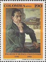 [Airmail - The 200th Anniversary of the Birth of Francisco de Paula Santander, 1792-1840, type BHO]