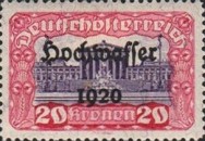 [Overprinted "Hochwasser 1920", type BG19]