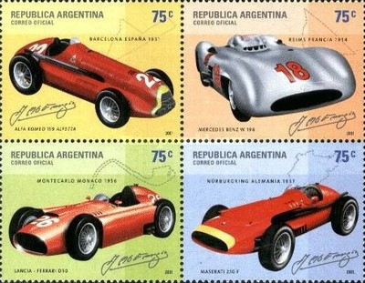 [Formula One Racing Cars driven by Juan Manuel Fangio, type ]