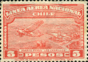 [Airmail - Airplane Stamps Overprinted "LINEA AEREA NACIONAL", type BS2]