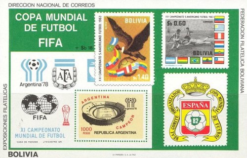 [Airmail - Football World Cup - Argentina '78 & Spain '82, type ]