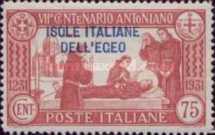 [Italian Stamps in Different Colors Overprinted "ISOLE ITALIANE DELL'EGEO", type U4]
