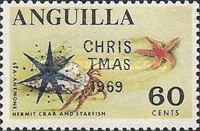 [Number 17 and 25-28 Overprinted "CHRISTMAS, 1969", type M2]
