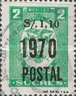 [Revenue Stamps - Overprinted "1970 POSTAL" and Surcharged, type BBZ12]