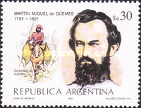 [The 200th Anniversary of the Birth of General Martin Miguel de Guemes, Independence Hero, type BCX]