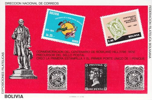 [Airmail - The 100th Anniversary of the Death of Rowland Hill, type ]