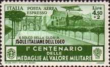[Express Airmail - Italian Stamps of 1934 in Different Colors Overprinted "ISOLE ITALIANE DELL'EGEO", type BQ1]