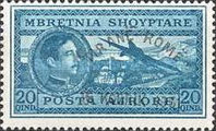[Airmail - Opening of the Route Tirana-Rome - Airmail Stamps of 1930 Overprinted "TIRANË-ROMË" - 6 KORRIK 1931", type BJ2]