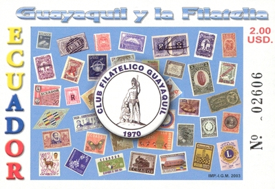 [The 33rd Anniversary of Guayaquil Philatelic Club, type ]