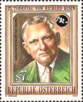 [The 25th Anniversary of the Death of Nobel Prize Winner for Chemistry Richard Kuhn, type BIL]