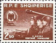 [The 15th Anniversary of the Albanian People's Army, type GY]