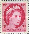 [Queen Elizabeth II - Stamps of 1954 with 2 Fluorescent Stripes, type GT8]