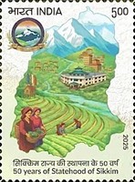 [The 50th Anniversary of the Statehood of Sikkim, type FLS]