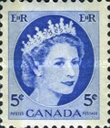 [Queen Elizabeth II - Stamps of 1954 with 2 Fluorescent Stripes, type GT10]