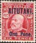 [Stamp of New Zealand Overprinted in Red or Blue, type K]