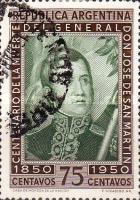 [The 100th Anniversary of the Death of San Martin, 1850-1950, type LK]