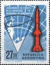 [Airmail - Rocket Launches in Antarctica, type XW]