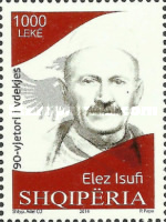 [The 90th Anniversary of the Death of Elez Isufi, 1861-1924, type DED]