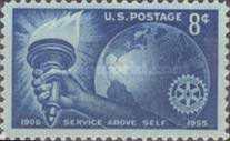 [The 50th Anniversary of Rotary International, type TX]