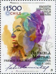 [Gabriela Mistral, 1889-1957 - Joint Issue with Spain, type CLD]