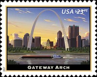 [Priority Mail Express - Gateway Arch, St. Louis, Missouri, type GVG]