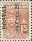 [Consular Service Stamps Overprinted "POSTAL" and Surcharged, type ZP]