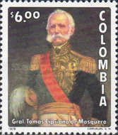 [The 100th Anniversary of the Death of General Tomas Cipriano de Mosquera, 1789-1878, type APO]