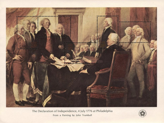 [The Declaration of Independence, 4 July 1776 at Philadelphia - By John Trumbull, 1756-1843, type ]