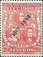 [Issue of 1896 Overprinted "1897 1898", type AI1]