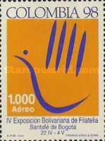 [Airmail - National Stamp Exhibition "BOLIVARIANA '98" - Bogota, Colombia and the 50th Anniversary of Philatelic Association of Bogota, type BQK]